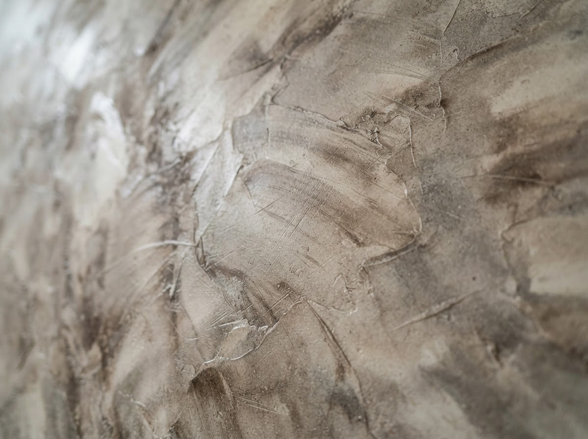 Detail ručně leštěného benátského štuku